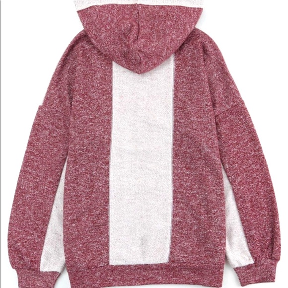 🌵Aztec/Tribal Print Color Block Hooded Sweatshirt Kangaroo Pocket - Picture 9 of 16